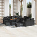 Set de canapele pentru grădină 13 pcs Negru poliratan - WALTI WALTI