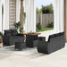 Set de canapele pentru grădină 8 pcs Negru poliratan - WALTI WALTI