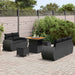 Set de canapele pentru grădină 8 pcs Negru poliratan - WALTI WALTI