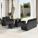 Set de canapele pentru grădină 8 pcs Negru poliratan - WALTI WALTI