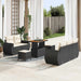Set de canapele pentru grădină 8 pcs Negru poliratan - WALTI WALTI
