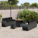 Set de canapele pentru grădină 9 pcs Negru poliratan - WALTI WALTI