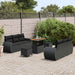 Set de canapele pentru grădină 9 pcs Negru poliratan - WALTI WALTI