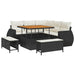 Set de canapele pentru grădină 8 pcs Negru poliratan - WALTI WALTI