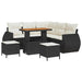 Set de canapele pentru grădină 8 pcs Negru poliratan - WALTI WALTI