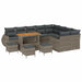 Set de canapele pentru grădină 13 pcs Gri poliratan - WALTI WALTI