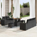 Set de canapele pentru grădină 8 pcs Negru poliratan - WALTI WALTI