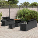 Set de canapele pentru grădină 8 pcs Negru poliratan - WALTI WALTI