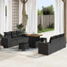 Set de canapele pentru grădină 9 pcs Negru Rattan poli - WALTI WALTI