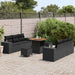 Set de canapele pentru grădină 9 pcs Negru Rattan poli - WALTI WALTI