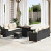Set de canapele pentru grădină 9 pcs Negru Rattan poli - WALTI WALTI