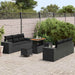 Set de canapele pentru grădină 9 pcs Negru Rattan poli - WALTI WALTI