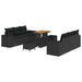 Set de canapele pentru grădină 9 pcs Negru Rattan poli - WALTI WALTI
