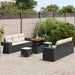 Set de canapele pentru grădină 9 pcs Negru Rattan poli - WALTI WALTI