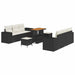 Set de canapele pentru grădină 9 pcs Negru Rattan poli - WALTI WALTI
