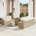 Set de canapele pentru grădină 10 pcs Bej poliratan - WALTI WALTI