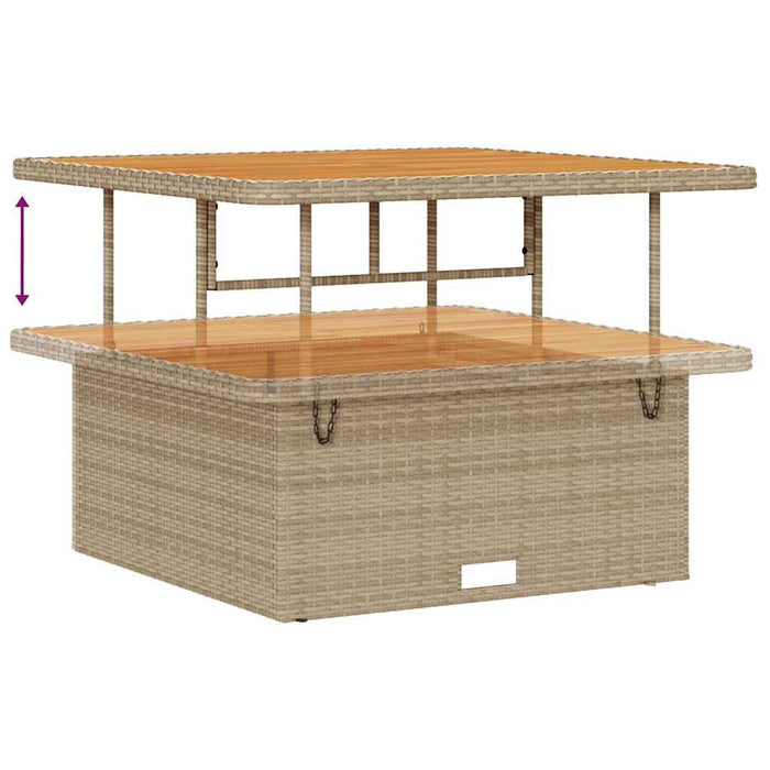 Set de canapele pentru grădină cu pernă 8 pcs Bej poliratan - WALTI WALTI