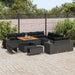 Set de canapele pentru grădină 13 pcs Negru poliratan - WALTI WALTI