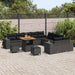 Set de canapele pentru grădină 13 pcs Negru poliratan - WALTI WALTI
