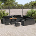 Set de canapele pentru grădină 13 pcs Negru poliratan - WALTI WALTI