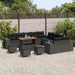 Set de canapele pentru grădină 14 pcs Negru poliratan - WALTI WALTI