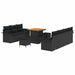 Set de canapele pentru grădină 10 pcs Negru poliratan - WALTI WALTI