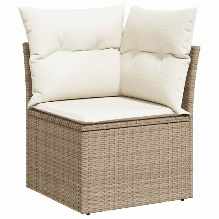 Set de canapele pentru grădină cu pernă 8 pcs Bej poliratan - WALTI WALTI