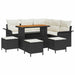 Set de canapele pentru grădină 9 pcs Negru poliratan - WALTI WALTI