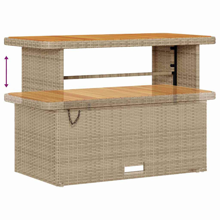 Set de canapele pentru grădină cu pernă 9 pcs Bej poliratan - WALTI WALTI