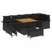 Set de canapele pentru grădină 9 pcs Negru poliratan - WALTI WALTI