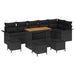 Set de canapele pentru grădină 10 pcs Negru poliratan - WALTI WALTI