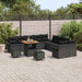 Set de canapele pentru grădină 13 pcs Negru poliratan - WALTI WALTI