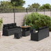 Set de canapea pentru grădină, 9 piese, cu perne, rattan negru, acacia. - WALTI WALTI