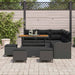 Set de canapele pentru grădină 9 pcs Negru poliratan - WALTI WALTI