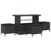 Set de canapele pentru grădină 9 pcs Negru poliratan - WALTI WALTI