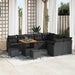 Set de canapele pentru grădină 12 pcs Negru poliratan - WALTI WALTI