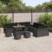 Set de canapele pentru grădină 14 pcs Negru poliratan - WALTI WALTI