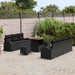 Set de canapele pentru grădină 10 pcs Negru Rattan poli - WALTI WALTI