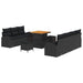 Set de canapele pentru grădină 10 pcs Negru Rattan poli - WALTI WALTI