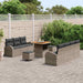 Set de canapele pentru grădină cu pernă 10 pcs Gri Rattan poli - WALTI WALTI