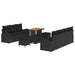 Set de canapele pentru grădină 10 pcs Negru Rattan poli - WALTI WALTI