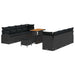 Set de Sofa de Grădină cu 11 Piese cu Perne Ratan Poliratan Acacia - WALTI WALTI