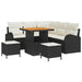 Set de canapele pentru grădină cu pernă 8 pcs Negru Rattan poli - WALTI WALTI