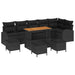 Set de canapele pentru grădină 10 pcs Negru Rattan poli - WALTI WALTI