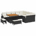 Set de canapele pentru grădină 12 pcs Negru Rattan poli - WALTI WALTI