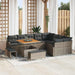 Set de canapele pentru grădină cu pernă 12 pcs Gri Rattan poli - WALTI WALTI