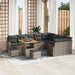 Set de canapele pentru grădină cu pernă 12 pcs Gri Rattan poli - WALTI WALTI