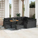 Set de canapele pentru grădină 12 pcs Negru Rattan poli - WALTI WALTI