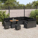 Set de canapele pentru grădină 12 pcs Negru Rattan poli - WALTI WALTI