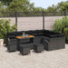 Set de canapele pentru grădină 13 pcs Negru Rattan poli - WALTI WALTI